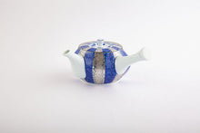 將圖片載入圖庫檢視器 賞美堂有田燒 銀吳須十草茶壼 急須 S-3434/ 茶杯 S-3435