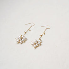 將圖片載入圖庫檢視器 temtem 14KGF 珍珠米球長耳環TM-E343