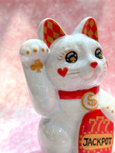 將圖片載入圖庫檢視器 京都百年陶窯招財貓 花結晶 JACKPOT 澳門限定版