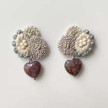 將圖片載入圖庫檢視器 cheese- earrings mitemite Smoky x Indian agate red