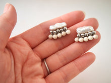 將圖片載入圖庫檢視器 sheep.accessory|Earrings|Keshi珍珠 x 銅珠 x Riverstone