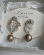將圖片載入圖庫檢視器 cheese- earrings「Karen」Blue / Natural
