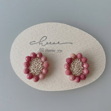 將圖片載入圖庫檢視器 cheese- earrings Rhodochrosite 紅紋石