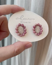 將圖片載入圖庫檢視器 cheese- earrings Rhodochrosite 紅紋石