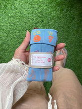 將圖片載入圖庫檢視器 KNT365 Co-Knitty- Vegetable Lt.blue可摺疊針織百褶手提袋