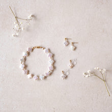 將圖片載入圖庫檢視器 temtem 14KGF花珍珠耳環 14E080