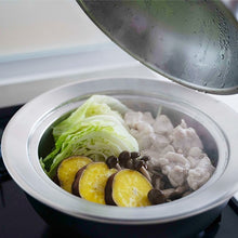 將圖片載入圖庫檢視器 日本燕三條吉川 DOME型不鏽鋼蒸盤連蓋