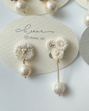 將圖片載入圖庫檢視器 cheese- earrings 開花宣言 Ivory