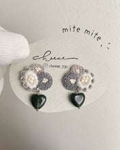 將圖片載入圖庫檢視器 cheese- earrings mitemite Dusty x Indian agate green