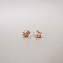 將圖片載入圖庫檢視器 temtem 14KGF星形珍珠耳環 LE044