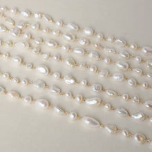 將圖片載入圖庫檢視器 temtem 14KGF MIX異大小扣環珍珠手鏈 MG-B007