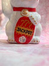 將圖片載入圖庫檢視器 京都百年陶窯招財貓 花結晶 JACKPOT 澳門限定版