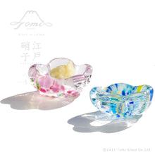 將圖片載入圖庫檢視器 花朵夫婦對筷筷架套裝EGST100|TOMI CRAFT江戶硝子 (*實體店限定販賣)