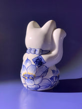 將圖片載入圖庫檢視器 京都百年陶窯染付招財貓 澳門限定版