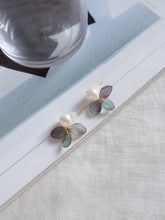 將圖片載入圖庫檢視器 Lueur- AJISAI EARRINGS 1 -greenpurple