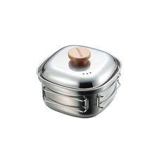 將圖片載入圖庫檢視器 CAPTAIN STAG 燕三條不鏽鋼方形鍋 泡麵鍋煮食鍋