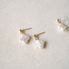 將圖片載入圖庫檢視器 temtem 14KGF花珍珠耳環 14E080