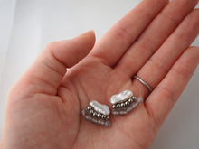 將圖片載入圖庫檢視器 sheep.accessory|Earrings|Keshi珍珠 x 銅珠 x 灰瑪瑙