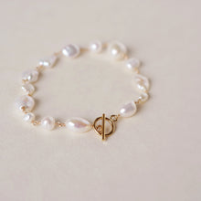 將圖片載入圖庫檢視器 temtem 14KGF MIX異大小扣環珍珠手鏈 MG-B007