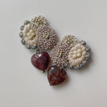 將圖片載入圖庫檢視器 cheese- earrings mitemite Smoky x Indian agate red