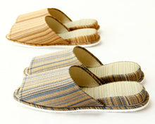 將圖片載入圖庫檢視器 inSTYLE 添島勳商店九州福岡產藺草拖鞋-直條紋