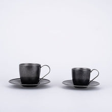 將圖片載入圖庫檢視器 青芳製作所BLACK VINTAGE 咖啡杯碟套裝