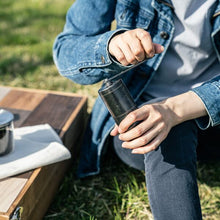 將圖片載入圖庫檢視器 青芳製作所 Black Vintage系列不銹鋼手動咖啡磨豆機