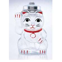 將圖片載入圖庫檢視器 廣田硝子 玻璃招財貓菓子罐L SM-2