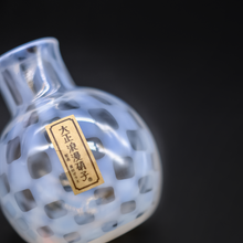 將圖片載入圖庫檢視器 廣田硝子 大正浪漫花瓶 市松 TR-40-11