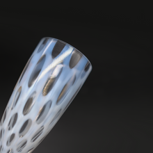 將圖片載入圖庫檢視器 廣田硝子 大正浪漫香檳對杯 市松&水玉 TR-28BK-12