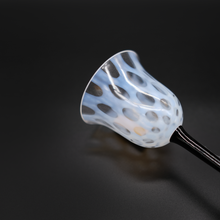 將圖片載入圖庫檢視器 廣田硝子 大正浪漫葡萄酒杯 水玉黑