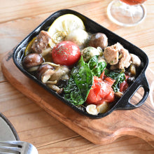 將圖片載入圖庫檢視器 OIGEN及源鑄造南部鐵器 烤盤兩件組 (小)