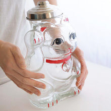 將圖片載入圖庫檢視器 廣田硝子 玻璃招財貓菓子罐L SM-2