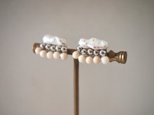 將圖片載入圖庫檢視器 sheep.accessory｜Earrings｜Keshi珍珠 x 銅珠 x Riverstone
