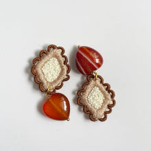 將圖片載入圖庫檢視器 cheese- earrings 私の赤メノウ My red agate
