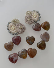 將圖片載入圖庫檢視器 cheese- earrings mitemite Smoky x Indian agate red
