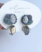 將圖片載入圖庫檢視器 cheese- earrings mitemite Blue x 天然石
