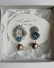 將圖片載入圖庫檢視器 cheese- earrings「Karen」Blue / Natural
