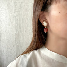 將圖片載入圖庫檢視器 cheese- earrings 私の赤メノウ My red agate
