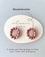 將圖片載入圖庫檢視器 cheese- earrings Rhodochrosite 紅紋石
