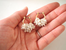 將圖片載入圖庫檢視器 sheep.accessory｜Earrings｜Tawawa 白色米珠圈狀耳環 mini
