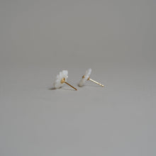 將圖片載入圖庫檢視器 temtem 14kgf 珍珠母貝花朵耳環 14E127
