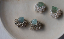 將圖片載入圖庫檢視器 sheep.accessory｜Earrings｜KAKERA 磷灰石 x 銀色米珠
