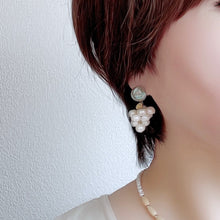 將圖片載入圖庫檢視器 and.cou- ears/ sara/ turquoise mosaic &amp; circle line pearl
