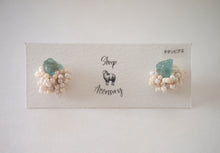將圖片載入圖庫檢視器 sheep.accessory｜Earrings｜KAKERA 磷灰石 x 手染色米珠
