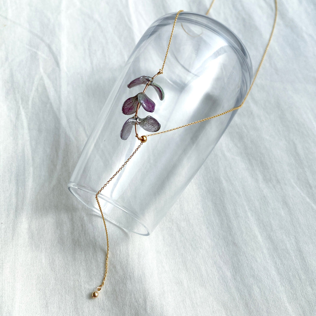 Lueur- AJISAI NECKLACE 3 -greenpurple