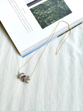 將圖片載入圖庫檢視器 Lueur- AJISAI NECKLACE 3 -greenpurple
