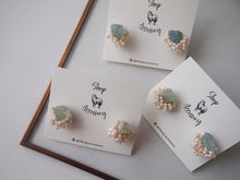 將圖片載入圖庫檢視器 sheep.accessory｜Earrings｜KAKERA 磷灰石 x 手染色米珠
