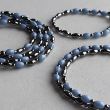 將圖片載入圖庫檢視器 and.cou- bracelet/ silent blue czech vintage beads
