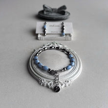 將圖片載入圖庫檢視器 and.cou- bracelet/ silent blue czech vintage beads
